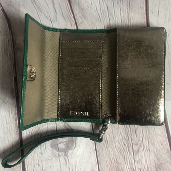 FOSSIL Maddox Wristlet Wallet Mini Clutch Phone - Picture 5 of 5